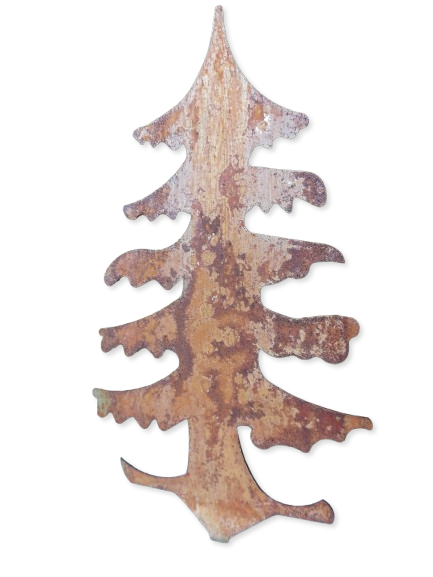 Weihnachtsmotiv 03 in rostig ohne Zierkappe 