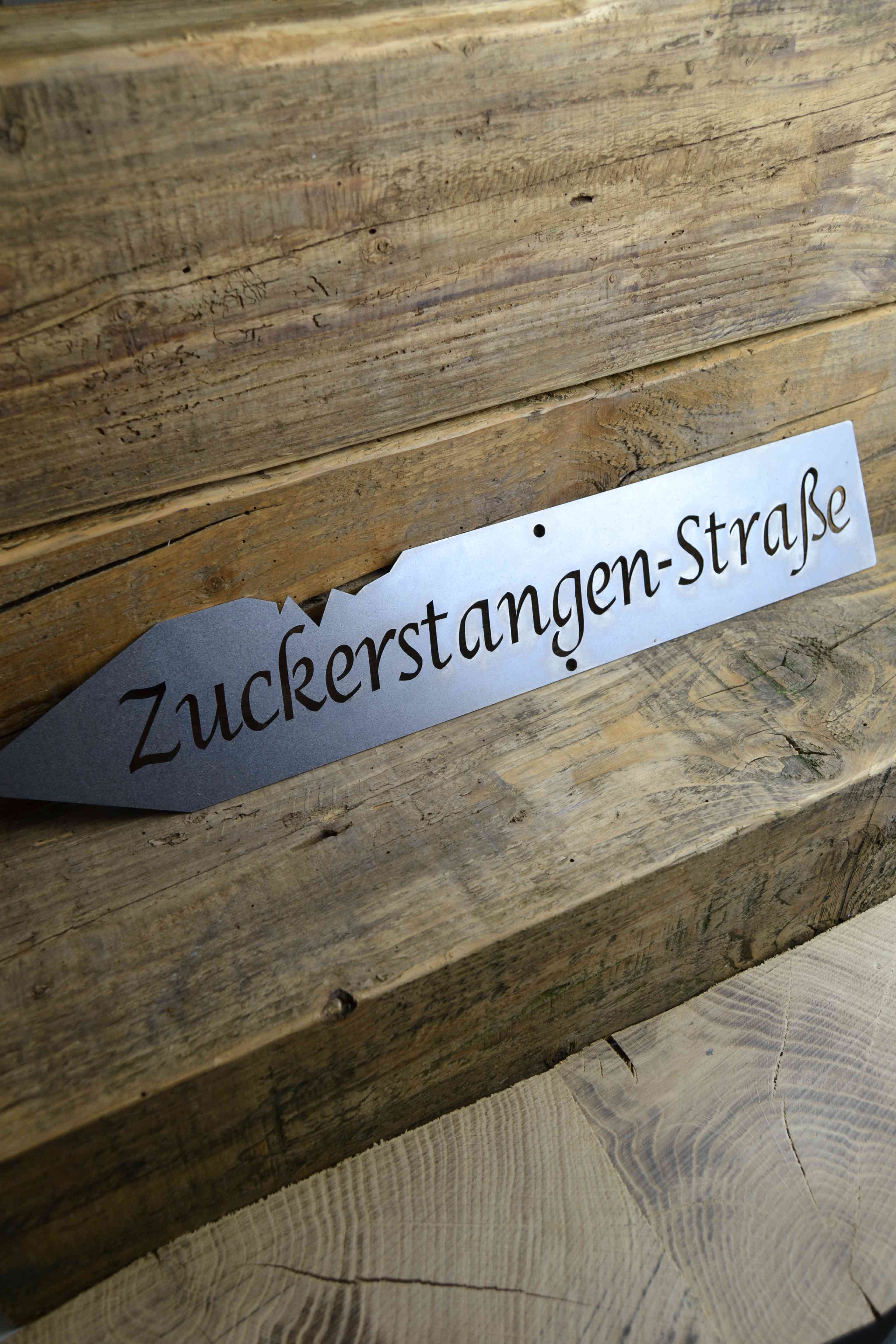 "Zuckerstangen-Straße" Straßenschild, Weihnachten, Deko, Xmas